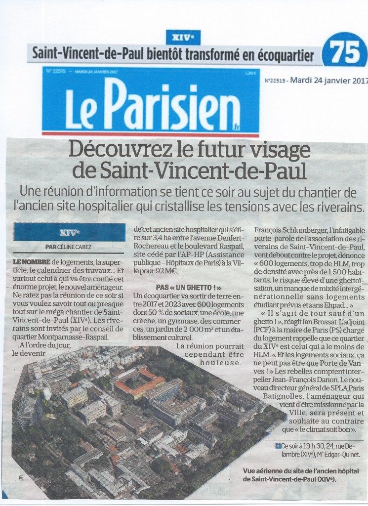 17-01-24 Le Parisien -Découvrez le futur visage de SVP